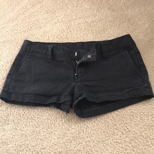 Black Twill Hurley Short Shorts